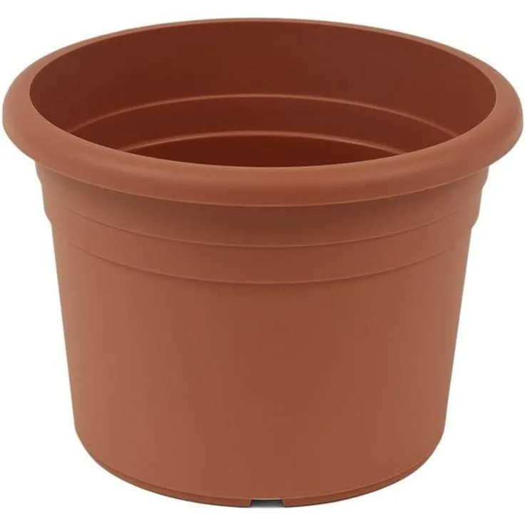 greemotion Blumenkübel Fiona, UV-Beständiger Blumentopf aus Kunststoff, Pflanzgefäß mit Bodenlöchern, Volumen ca. 12 l, ca. Ø 35 x H 24,6 cm