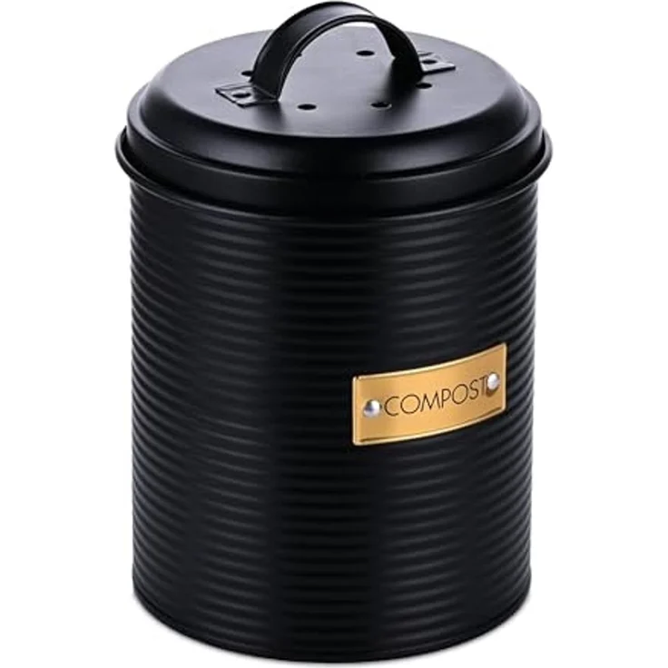 Relaxdays Komposteimer mit Geruchsfilter 2,5 Liter – Bild 1