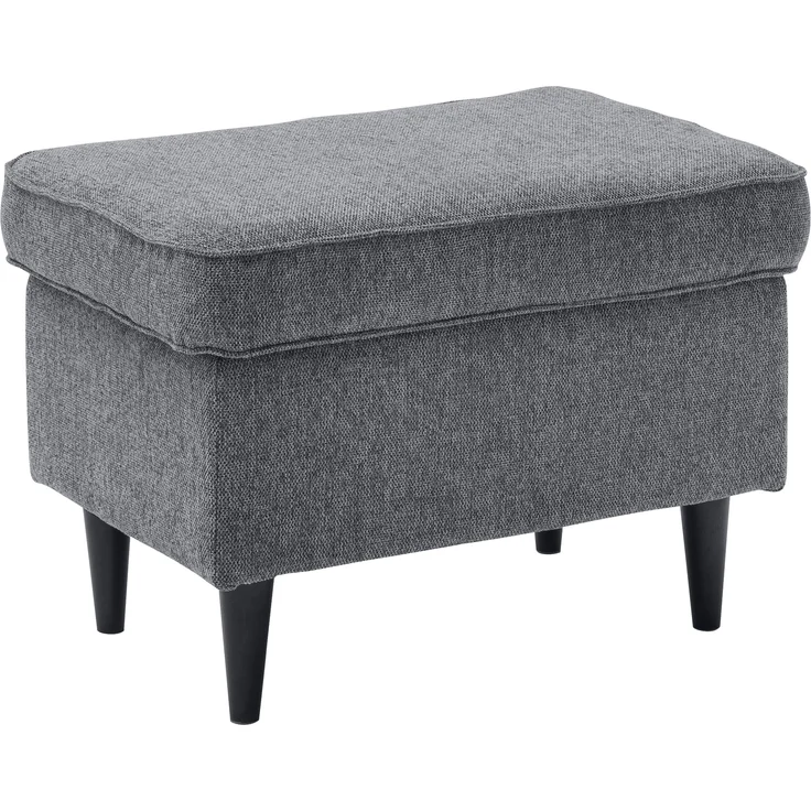 Ohrensessel >OSKAR< (Sessel und Hocker) in anthrazit - 78x102x98 (BxHxT) – Bild 3