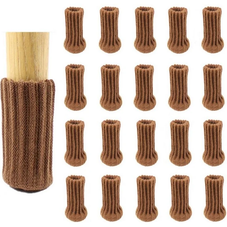 TUWENA Tischbein 24 Stück Stuhlbeinsocke Möbel Socken mit Fühlte Pads, Schutz Stuhl – Bild 5