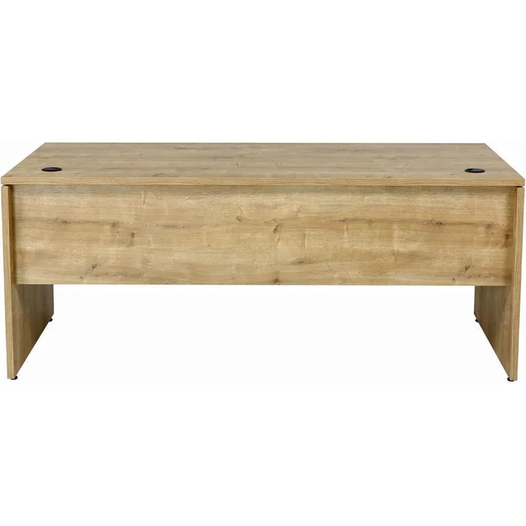 Schreibtisch Set 1 Nuvi, Saphir Eiche Dekor, inkl. Schreibtisch 180 cm, Rollcontainer 3 Schübe & Aktenschrank190 cm hoch – Bild 6