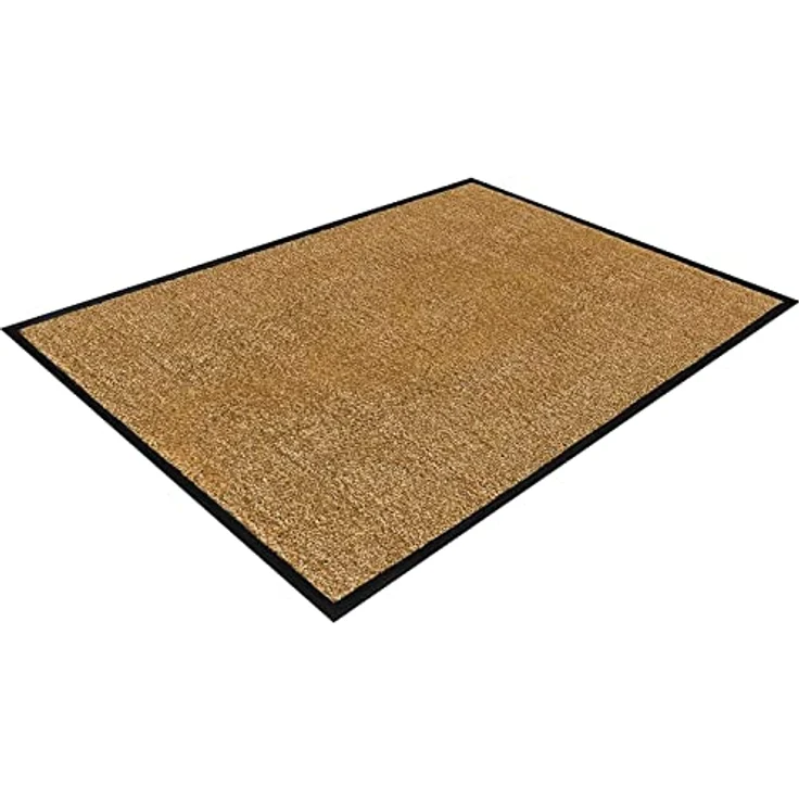 etm Hochwertige Fußmatte | schadstoffgeprüft | bewährte Eingangsmatte in Gewerbe & Haushalt | Schmutzfangmatte mit Top-Reinigungswirkung | Sauberlaufmatte waschbar & rutschfest (120x300 cm, Beige) – Bild 8