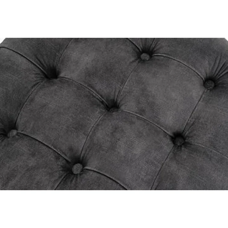 riess-ambiente Sitzhocker MODERN BAROCK 50cm grau · Aufbewahrungskorb mit Samt-Bezug (Einzelartikel, 1 St), zylinderförmig · rund · abnehmbarer Deckel · mit Stauraum · Wohnzimmer – Bild 6