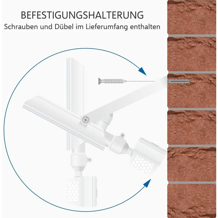 LED Flutlichtstrahler mit Bewegungsmelder Weiß, 20 Watt, IP54 – Bild 11