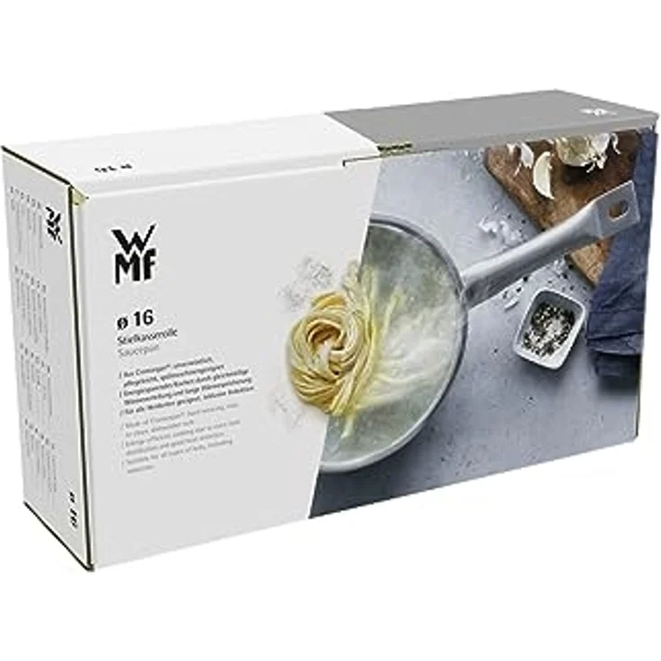 WMF Kasserolle Aparto, Cromargan Edelstahl rostfrei 18/10 (Aparto Stielkasserolle, 1-tlg, 16 cm), tropffreies Ausgießen, TransTherm-Allherdboden, hochglanzpoliert – Bild 6