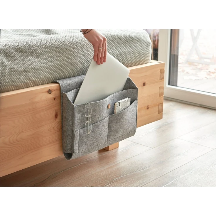 Zeller Present Aufbewahrungstasche Couch-Organizer, Filz, grau (1-tlg) – Bild 3