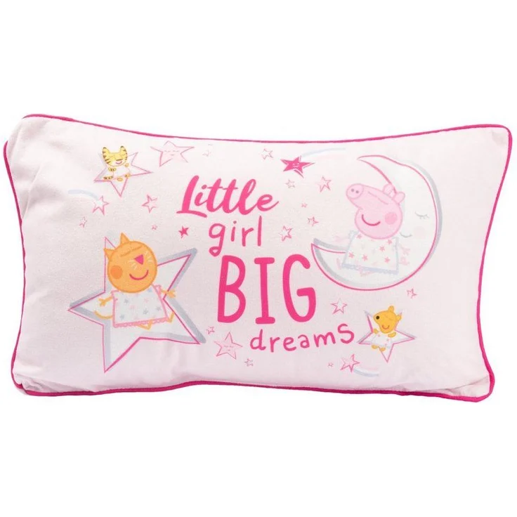 United Labels® Dekokissen Peppa Wutz – Little girl Big dreams, 40 x 23 cm – Bild 1