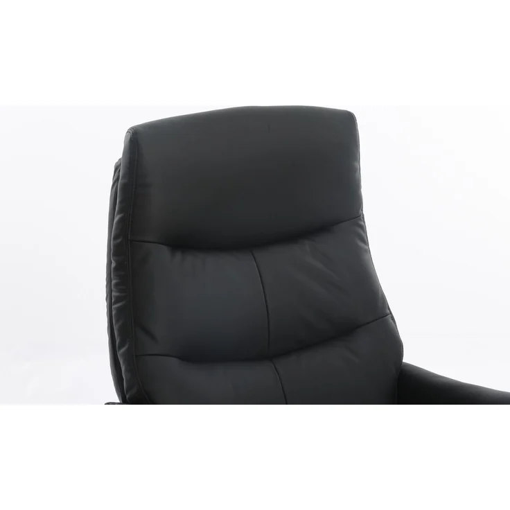 gepolsteter Relaxsessel mit Hocker - dunkelgrau – Bild 8
