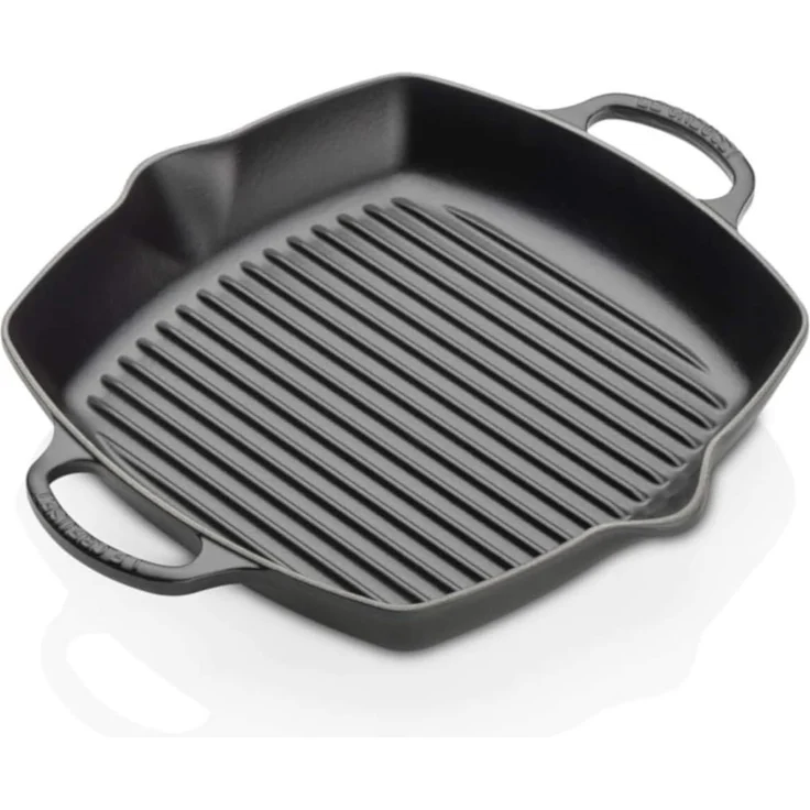 Le Creuset Grillpfanne quadratisch 2 Griffe Signature 30 cm Schwarz - Schwarz - 29 bis 32 cm