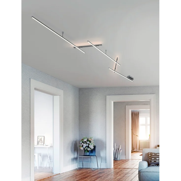 Deckenleuchte Deckenlampe INDIRA 3x6 W LED Switch Dimmer ca. 245 cm cm Trio Leuchten – Bild 6