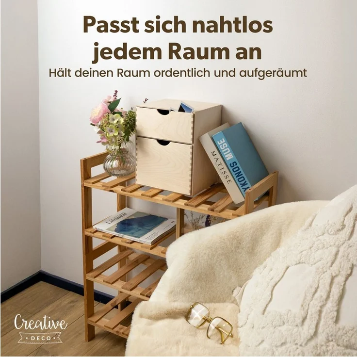 Creative Deco Schubladenbox Schubladenelement Mini-Kommode für Kleinigkeiten aus Birkensperrholz, (2-St) – Bild 4