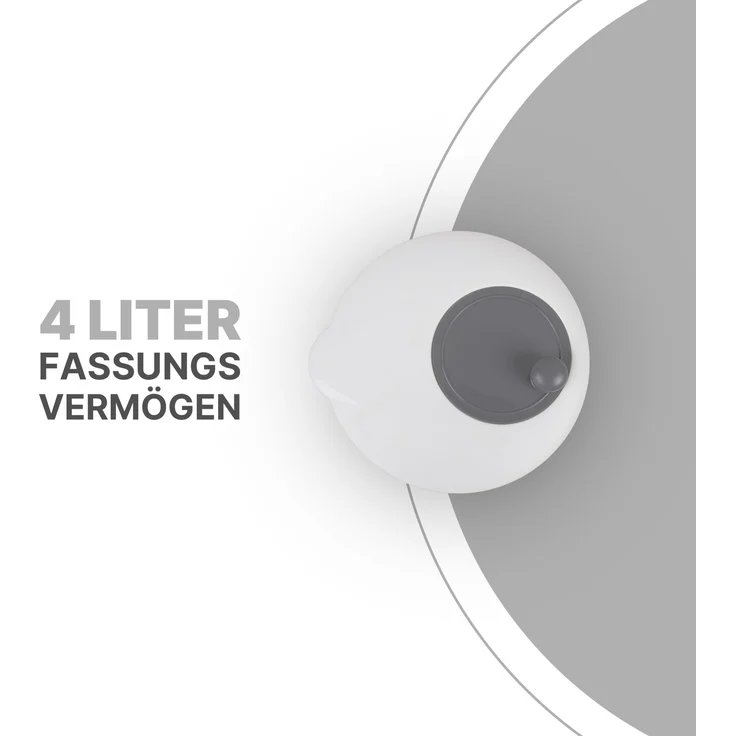Salatschleuder 2,7 Liter Ø20cm / 4 Liter Ø25cm Grau 4 Liter – Bild 2