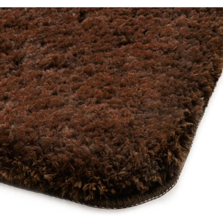Badematten Sky | Badteppich in Eckig & Rund | Rutschhemmende Rückseite | Braun / 70x120 cm