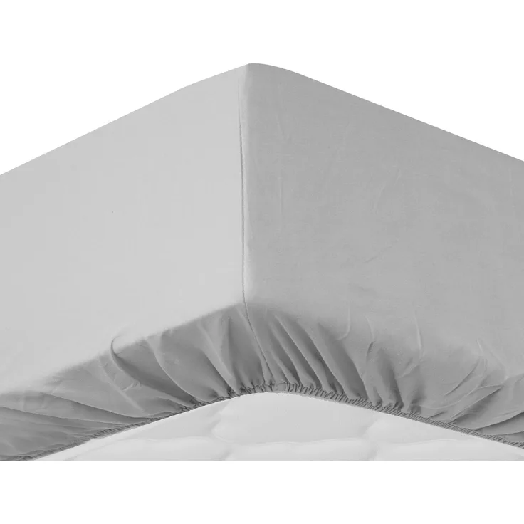 Soft Wonder-Edition Spannbettlaken 90-100x200 cm Mikrofaser Hellgrau