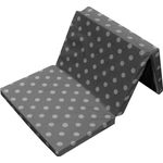 Bambini Kinder Reisebettmatratze Dots grau mit 5 cm Komforthöhe, 120x60 cm