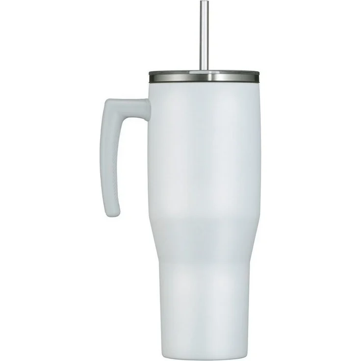 THERMOS Refreshing Isolier-Trinkbecher mit Strohhalm white mat 1,1 – Bild 3