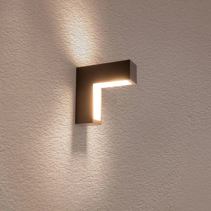 Außenwandleuchte LED Wandleuchte Außen Wandlampe Wandstrahler Anthrazit 1163197 – Bild 4
