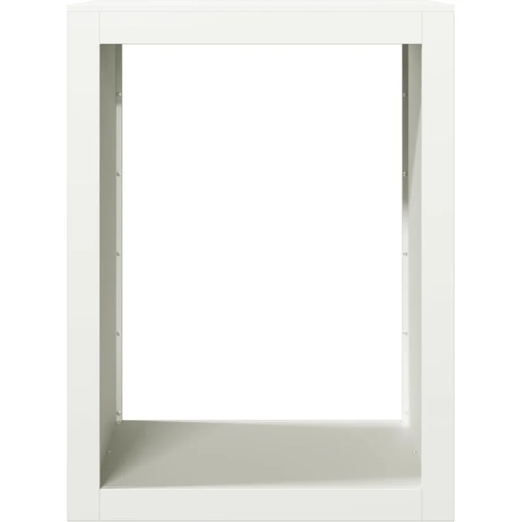 vidaXL Brennholzregal Weiß 60x40x80 cm Stahl 850997 – Bild 3