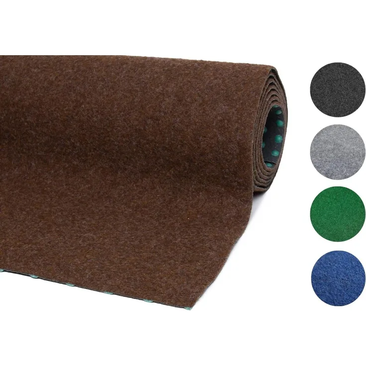 misento Kunstrasen Outdoor Teppich - wetterfester Rasenteppich für Balkon, Terrasse & Garten - leicht zu verlegen - 400x400 cm, Braun