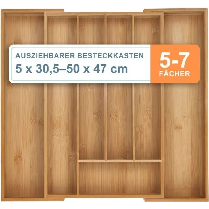 Ausziehbarer Besteckkasten aus Bambus 10050850_8039