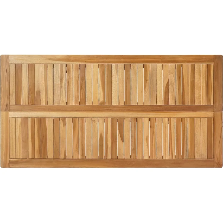 vidaXL Bartisch Natur 150 x 75 x 105 cm Massivholz Teak 42030008 – Bild 5