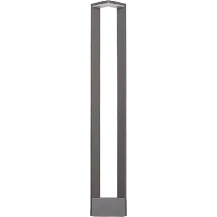 Lucande LED Außenleuchte Jeny, spritzwassergeschützt in Schwarz, 1-flammig, Aluminium - Wegeleuchte Pollerleuchte Sockelleuchte – Bild 1