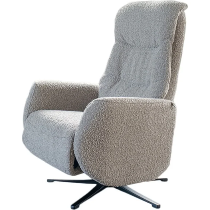 KAWOLA Sessel SARI Relaxsessel drehbar Stoff taupe 108 x 89 x 77 cm – Bild 3