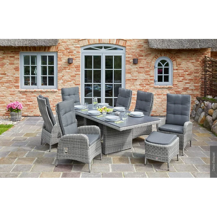 LC Garden »Bilbao« Gartenset grau-mix 220cm – Bild 1