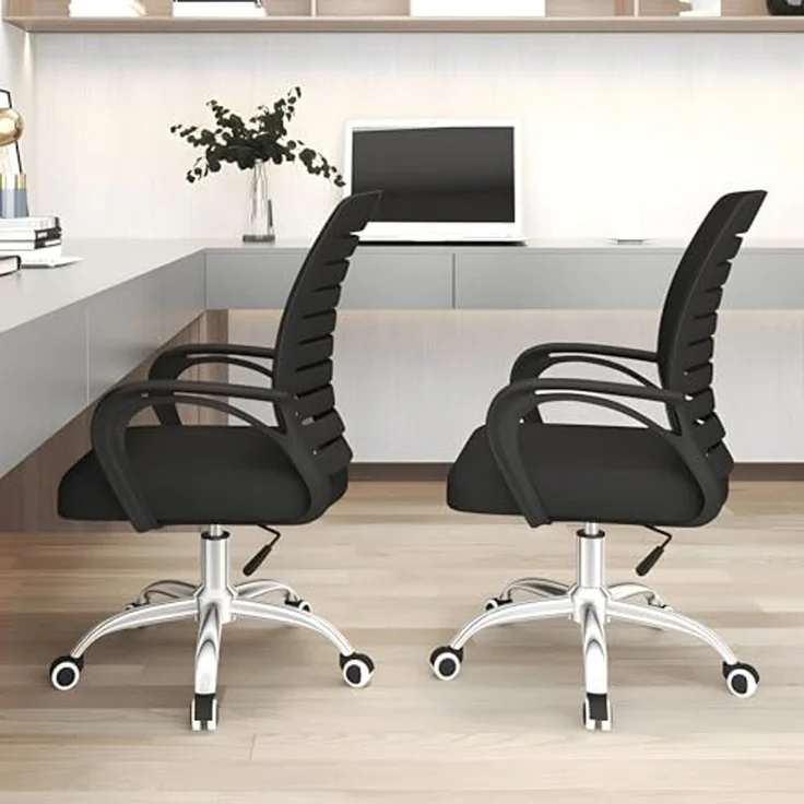 Retoo Bürostuhl Schreibtischstuhl Bürostuhl Ergonomisch Chefsessel Drehstuhl 150kg (Packung) – Bild 6