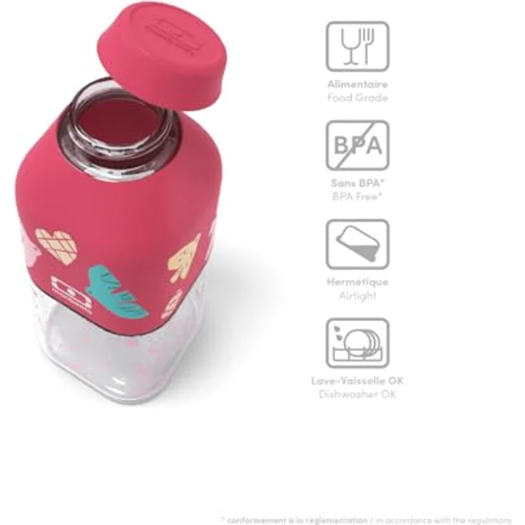 PEUGEOT Trinkflasche BIRDS DH 6x14 cm pink – Bild 4