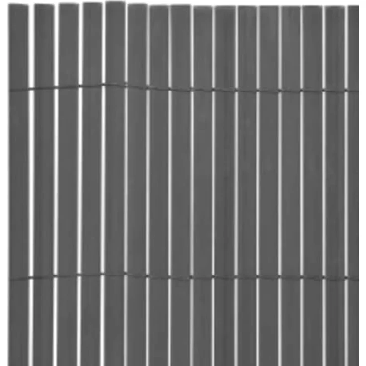 Gartenzaun Doppelseitig 110x500 cm Grau 317165 – Bild 6