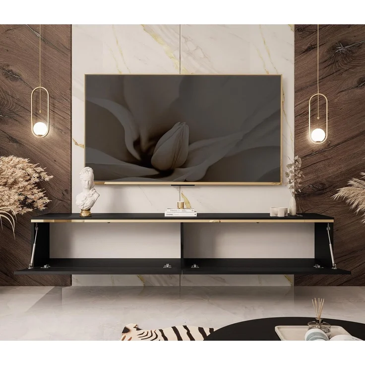 Lookway TV-Schrank AURORA Schwarz matt – Bild 4