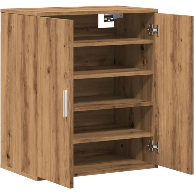 vidaXL Schuhregal Artisan-Eiche 60x35x70 cm Holzwerkstoff 856697 – Bild 7