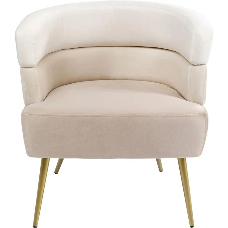 Kare Sessel Sandwich Creme Stuhl, Holzwerkstoff, 74 x 65 x 64 cm