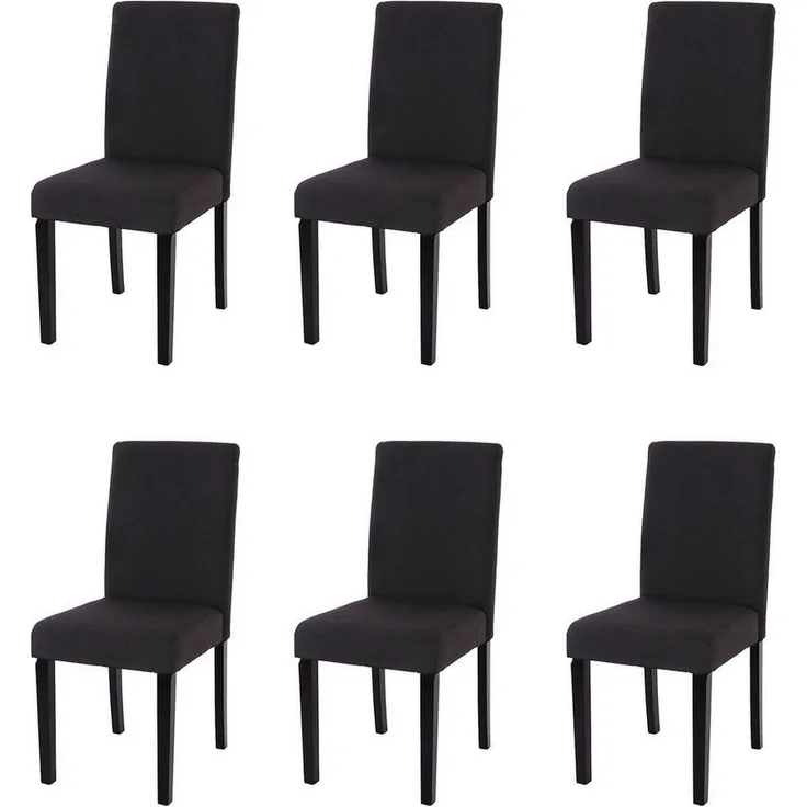MCW Esszimmerstuhl Littau-s-6 (Set, 6 St), 6er-Set, Rutschfest durch Kunststoffuntersatz, Abgerundete Kanten
