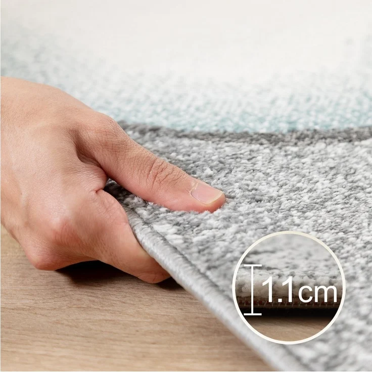 Carpettex Kinderteppich Bär Design, Läufer, Höhe: 11 mm, Kinderteppich Bär-Design Blau Baby Teppich Kinderzimmer Pflegeleicht – Bild 3