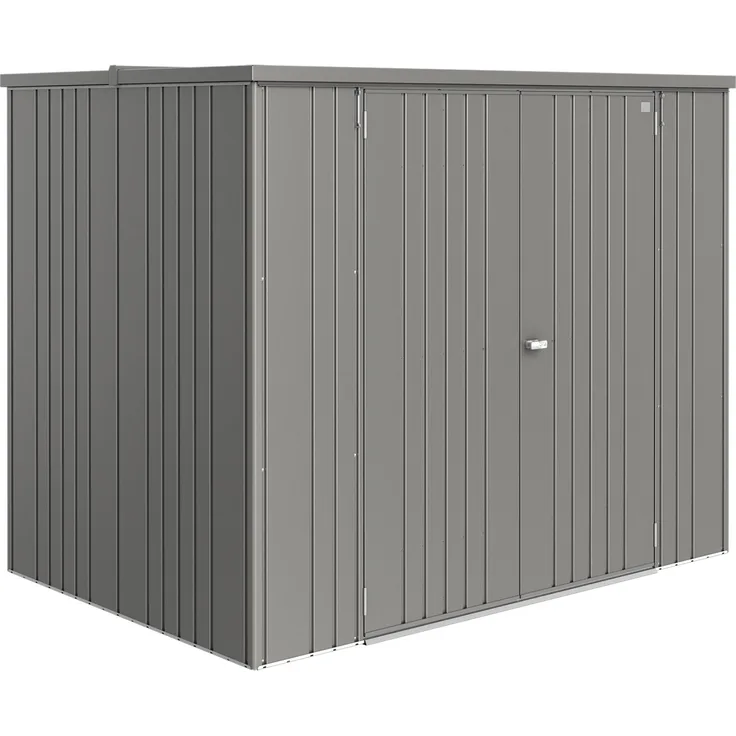 Biohort Geräteschrank Large, 177 cm x 222 cm x 150 cm, Quarzgrau-Metallic, regenwassergeschützt und diebstahlsicher