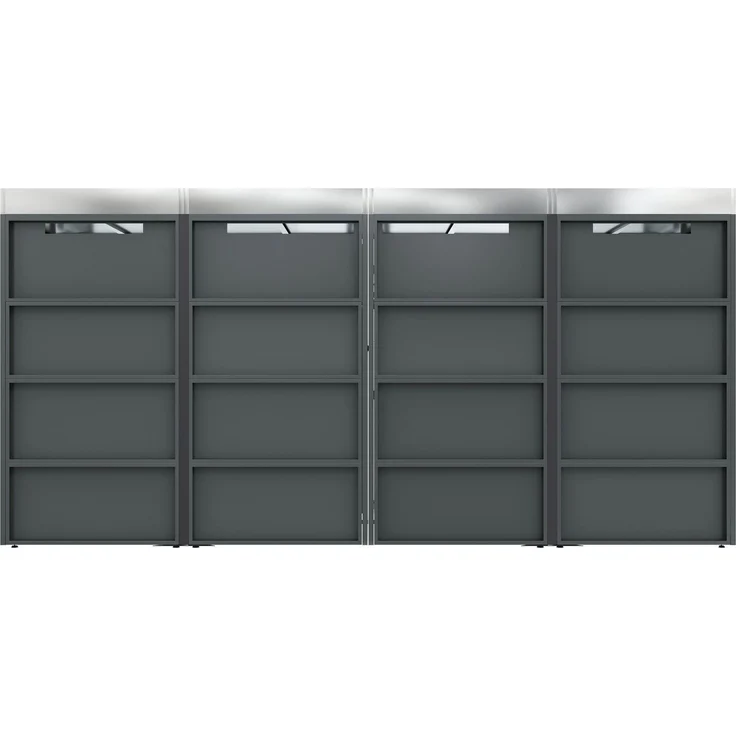 Mülltonnenbox, Mülltonnenunterstand mit Hochbeet, 120L 240L, wetterfest, Container, Abfallbehälter, Tonnenhaus, Gartenbox, abschließbare Müllbox (4 Tonnen) – Bild 9