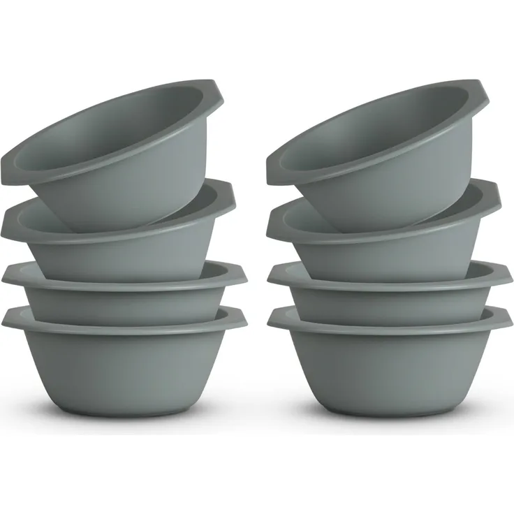 Kunststoff Schüssel Plastikschüssel ( Ø15,5cm ) Grün 8er-Pack