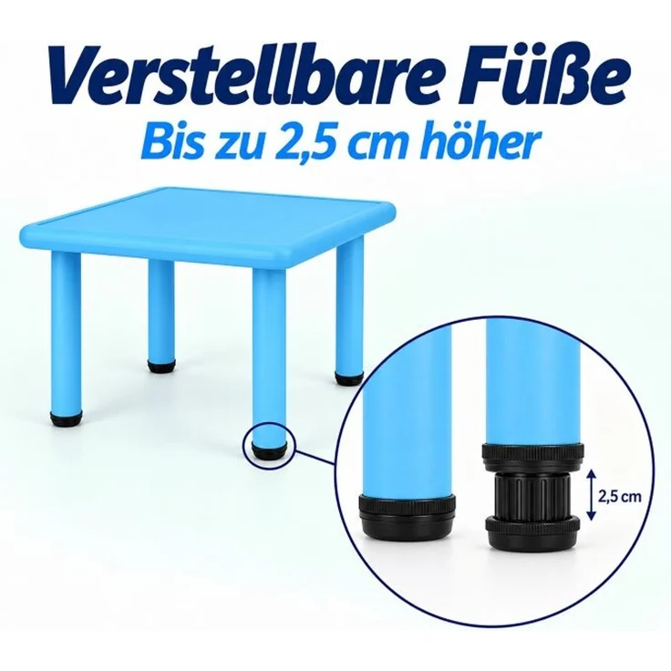 Relaxdays Kindertisch Indoor & Outdoor – Bild 6