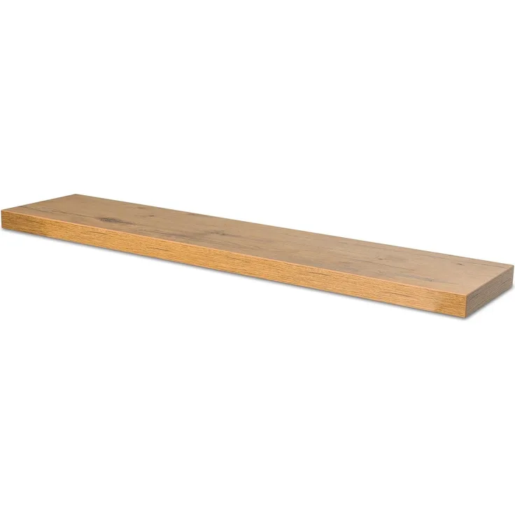 Levandeo® Wandregal, levandeo Wandboard Bobby 100cm Wildeiche Eiche Wandregal Regal Board