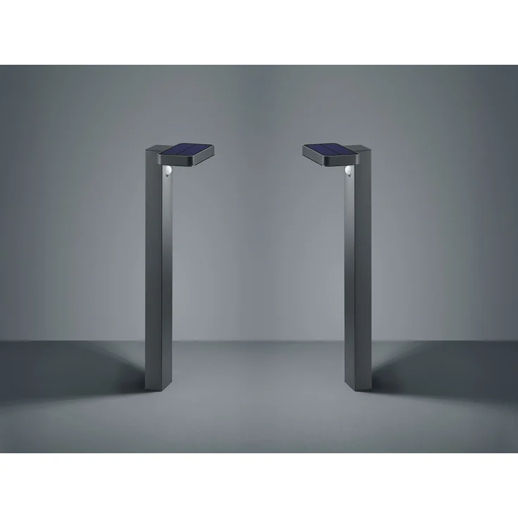 LED Solar Wegeleuchten 2er Set Außenleuchte mit Bewegungsmelder in Anthrazit – Bild 3