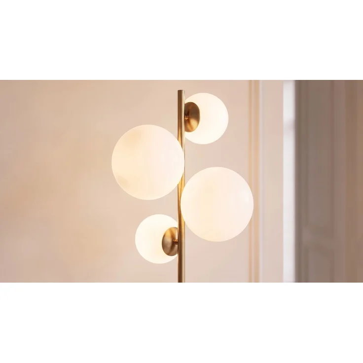 KAWOLA Stehlampe TROPEA 4-flammig Glas gold 162 x 33 x 20 cm – Bild 5