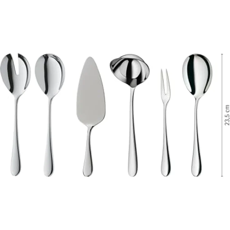 WMF 'Merit' Besteck-Set spühlmaschinenfest, 66 Stk., Cromargan-Edelstahl silber – Bild 12