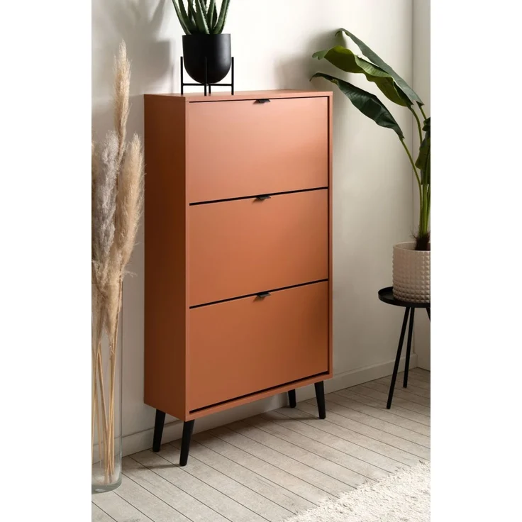 Schuhschrank Aldan in terracotta 70 x 125 cm – Bild 5