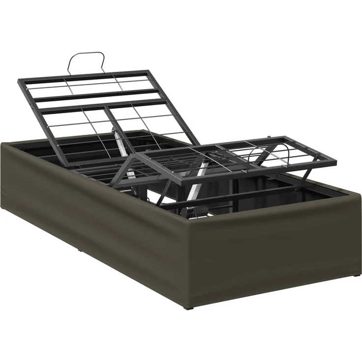 vidaXL Elektrisch verstellbares Bettgestell Grau 200 x 100 x 33,5 cm 42037314 – Bild 2