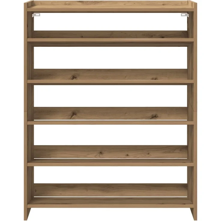 vidaXL Schuhregal Artisan-Eiche 80x25x100 cm Holzwerkstoff 859904 – Bild 3