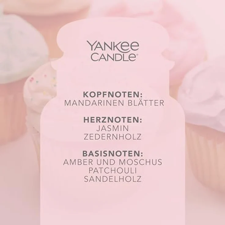 Yankee Candle Duftkerze im Glas (groß) | Vanilla Cupcake | Kerze mit langer Brenndauer bis zu 150 Stunden | Perfekte Geschenke für Frauen – Bild 3