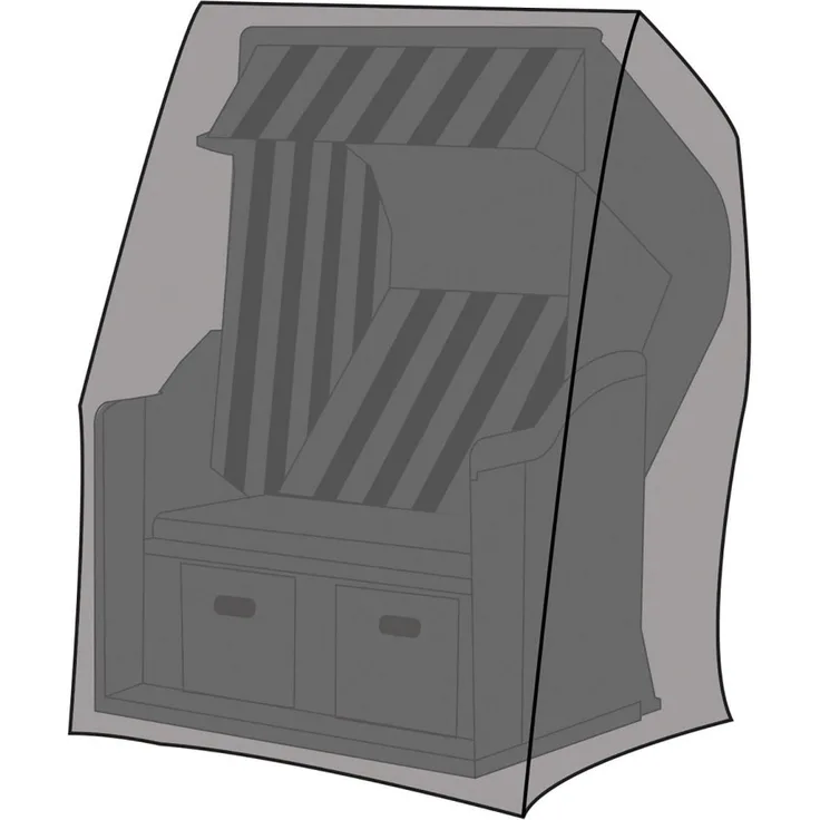 Schutzhülle Deluxe für Strandkorb 155x105x170/135 cm Abdeckplane Cover