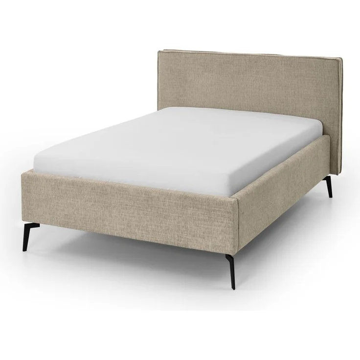 Matera Polsterbett braun Polyester Stoffbezug Baltimore 216cm x 165cm x 112cm – Bild 1